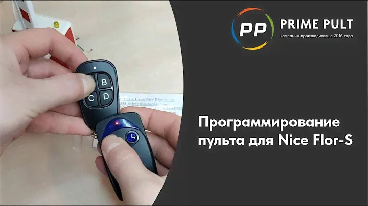 Программирование пульта Nice Flor s