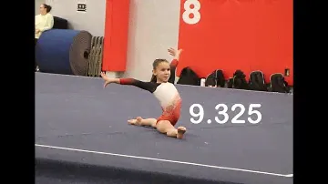 Level 5 floor routine, 1st place, 8 years old, 9.325