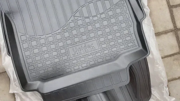 Smart ForTwo 451купил полиуретановые коврики полики Unidec Installing new rubber floor mat Unidec