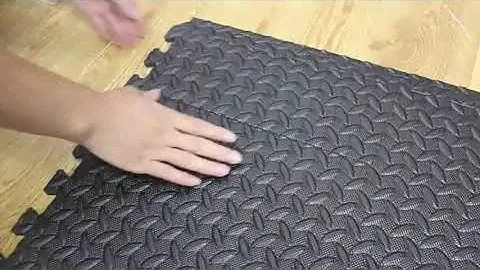 EVA FOAM BLACK PUZZLE EXERCISE GYM FLOOR MAT