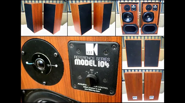 Vintage 1970's Vintage KEF REFERENCE SERIES MODEL 104 SP1038 Floor Speakers