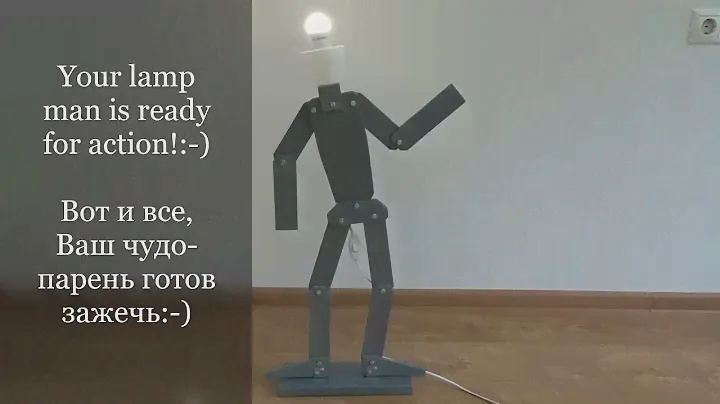 DIY: Awesome multi-adjustable floor lamp/ Оригинальный напольный светильник своими руками с нуля