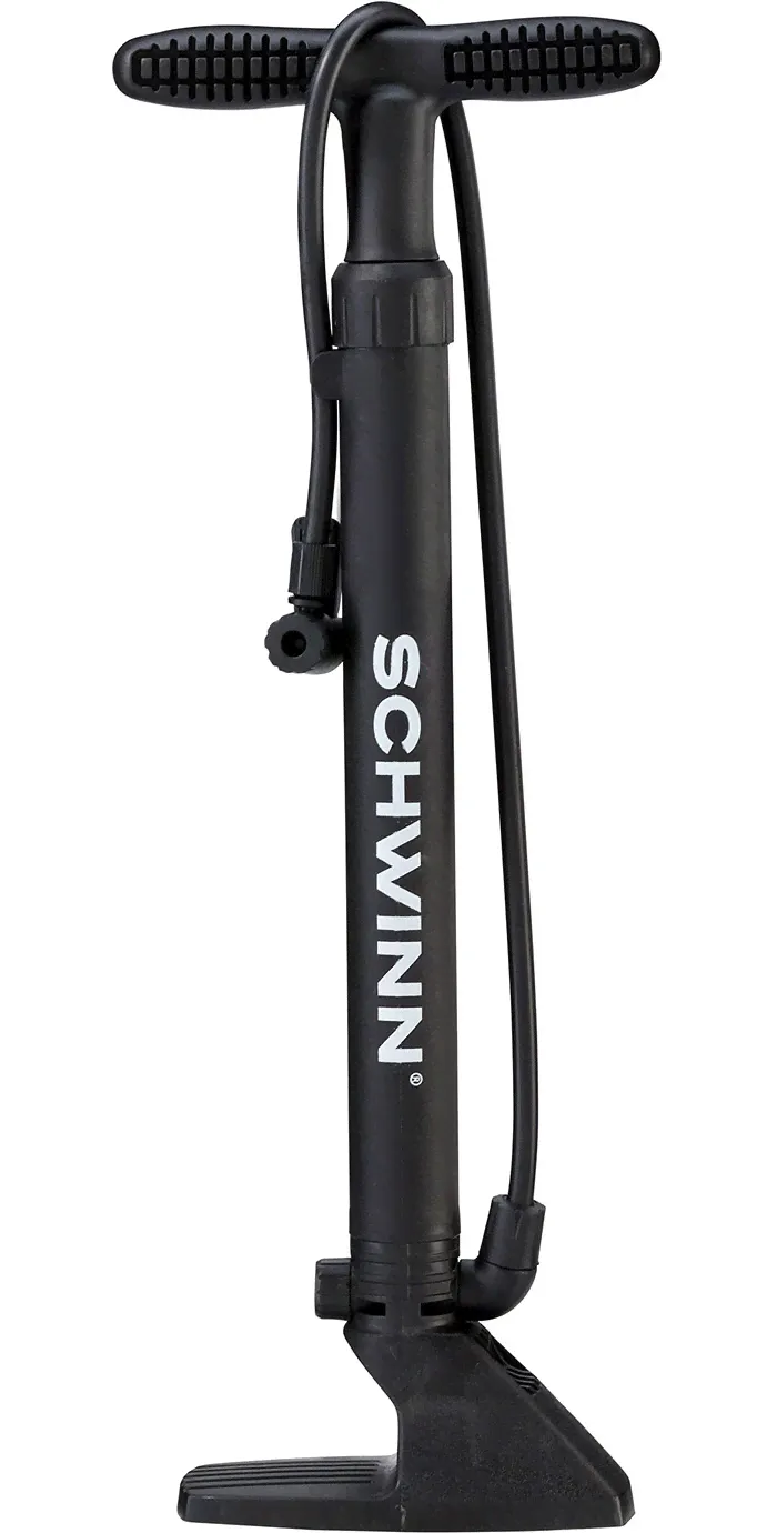 Насос велосипедный напольный Schwinn "Basic Floor Pump", пластик, цвет: черный