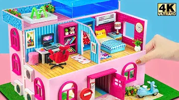 How To Make Three Floor Miniature Cardboard House for Cute Pet ❤️ DIY Miniature Cardboard House #253