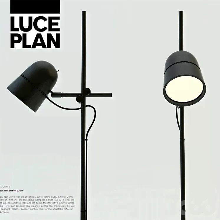 Luceplan Counterbalance floor - Торшеры - 3D модель-2