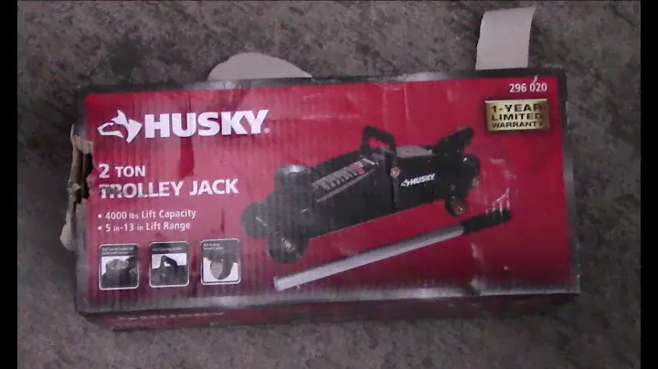 The Husky 2 ton Hydraulic Trolley Floor Jack Review And Unboxing
