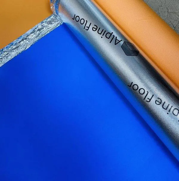 Подложка под SPC и LVT полы Alpine Floor Silver Foil Blue Eva-0