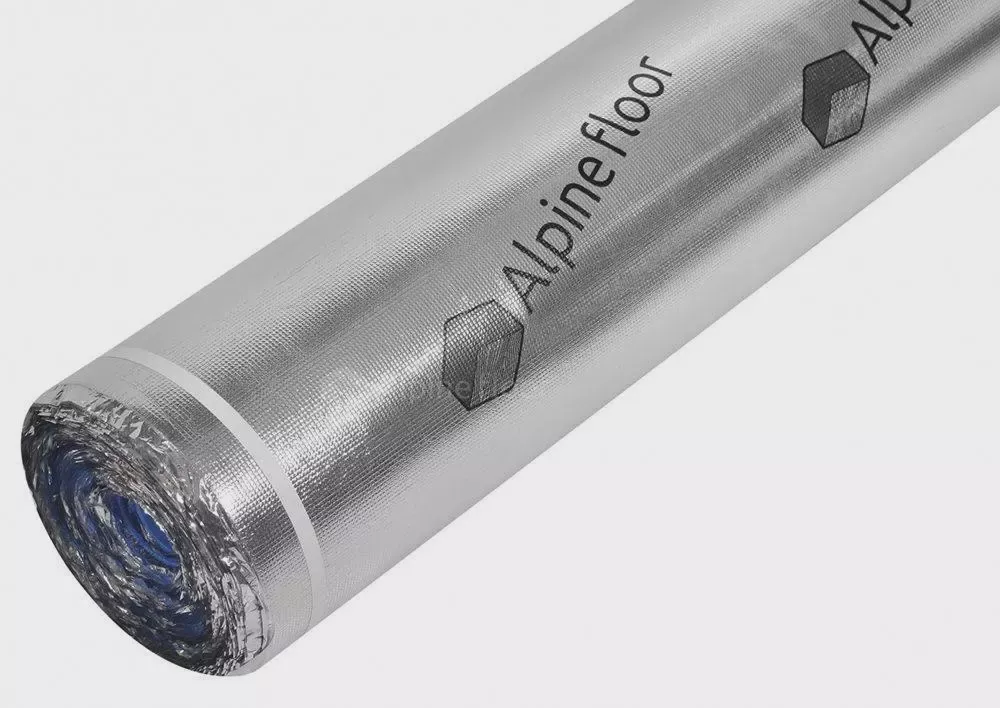 Подложка Alpine Floor Silver Foil Blue EVA для SPC (1,5 мм)-0