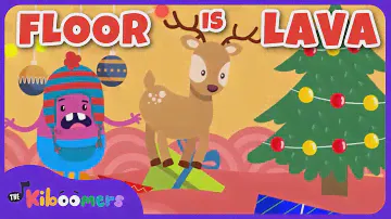 Christmas Floor Is Lava - The Kiboomers Preschool Songs - Brain Break Freeze Dance