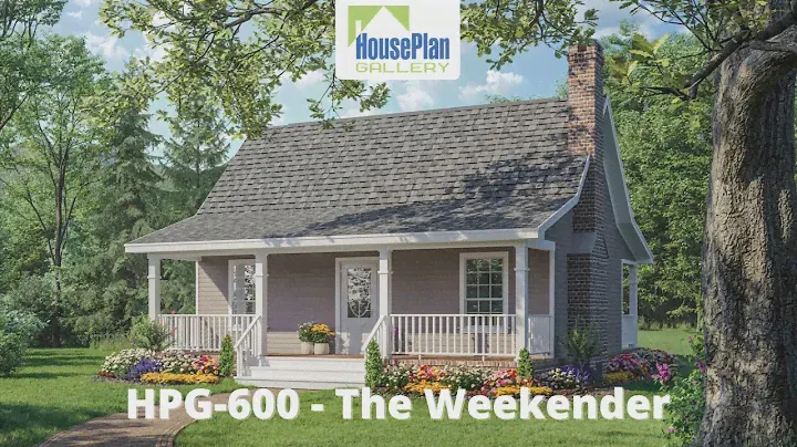 HPG-600-1 - The Weekender - 600 SF, 1 Bed, 1 Bath House Plan by House Plan Gallery
