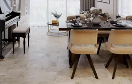 Каменный SPC ламинат Stone Floor Травертин Бежевый