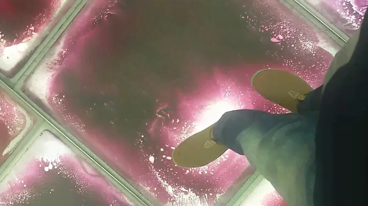 Wonderful Floor Art -  The floor looks like Slime - Satisfying video.