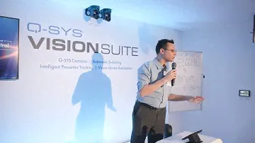 Q-SYS VisionSuite Room @ ISE 2024