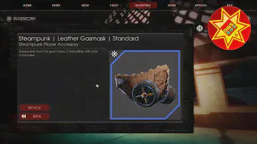 Killing Floor 2 Steampunk 2019 Ticket Leather Gas Mask Skin