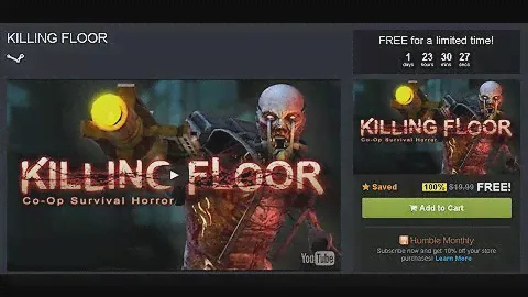 how to get Killing Floor steam key for free for a limited time