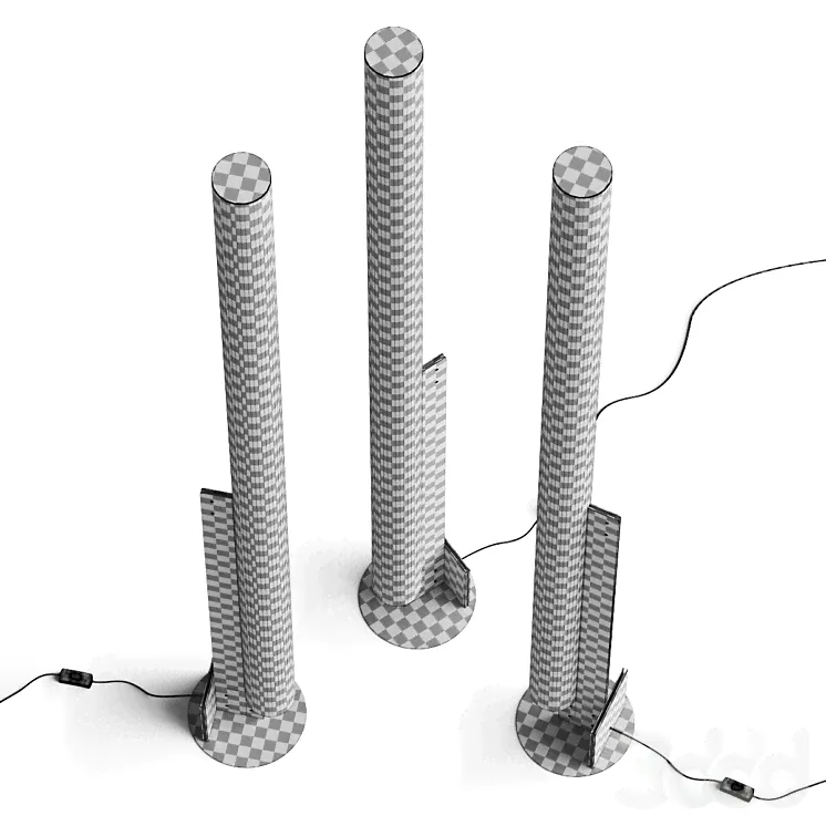 Kdln Model T Floor Lamp - Торшеры - 3D модель-0