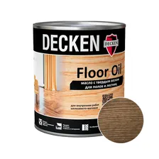 Масло DECKEN Floor Oil Wood с твердым воском для полов Мербау 0,75 л [060439781]