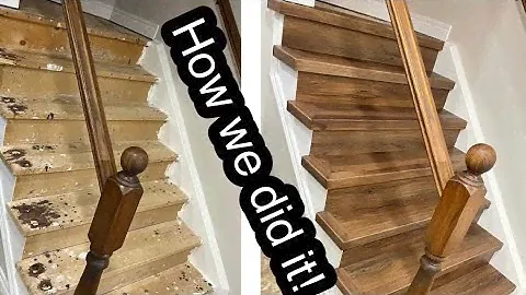 Install LVP Vinyl Flooring ￼On Stairs with Open Ends